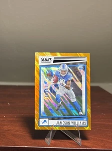 2022 Panini Score Jameson Williams 575/599 Orange Lava RC Rookie #377 - Picture 1 of 2