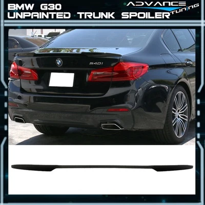 For 17-23 BMW 5 Series G30 Sedan 4Dr M4 V Style Trunk Spoiler Wing Unpainted ABS - Изображение 1 из 4