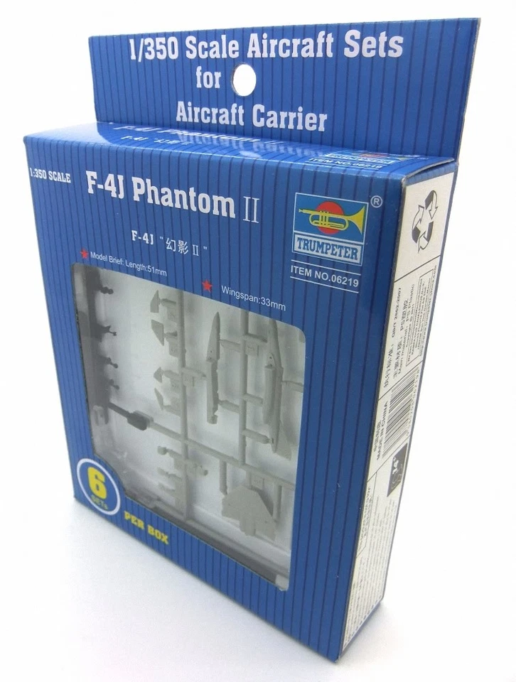(TRU06219) - Trumpeter 1:350 - F-4J Phantom II (6 pcs) - Photo 1/1