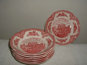 Menge 7 Johnson Brothers Old Britain Schlösser rosa (Kronenmarke) Dessertschalen - Bild 1 von 2