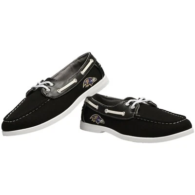 Baltimore Ravens NFL Men's Side Logo Slip-On Canvas Shoes, Size 9 - New  - Image 1 of 4