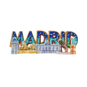 Spain Madrid Color font Fridge Magnets - Picture 1 of 5