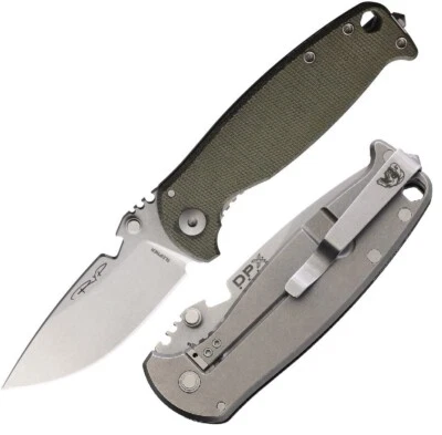 DPx Gear HEST Folding Knife 3.13" Sleipner Tool Steel Blade Micarta/Titanium - Image 1 of 4