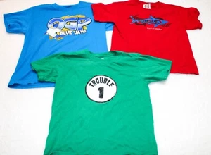 Lot of 3 Tops Shirts Kids Small Youth Large (14-16) Mix Brands Cozumel Blue Jays - Picture 1 of 17