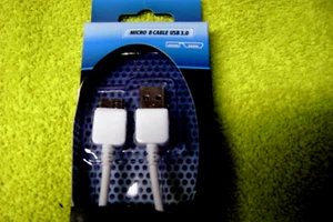 SOLARAY USB 3.0 Micro-B Charge/Sync Cable for Samsung Galaxy Note 3 / GALAXY S5 - Picture 1 of 5