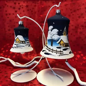 Maxi Glocke Glas Baumbehang Weihnachtsbaum Christbaum-Schmuck Handarbeit Lauscha - Bild 1 von 36