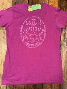 Camisa para mujer XL Boy Scouts of America BLESSED ARE THE CURIOUS BSA nueva con etiquetas - Imagen 1 de 7