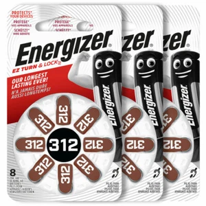 Baterías para audífonos Energizer tamaño 312 Zinc aire 1.4V PR41 celdas * PowerSeal * - Imagen 1 de 18