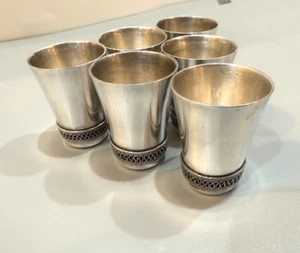 Vintage Russian Hommet Filagree 910MMET 6 Shot Cups - Picture 1 of 4