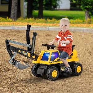 Electric Construction Vehicles Kids Ride on Excavator Digger w/ Lights & Music - Picture 1 of 7