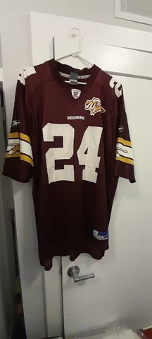 Reebok Washington Redskins Champ Bailey 70th Anniversary Jersey Size X-Large Cover