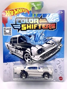 2022 Hot Wheels Color Shifters HW City Police White And Black '57 Chevy Gasser - Bild 1 von 5