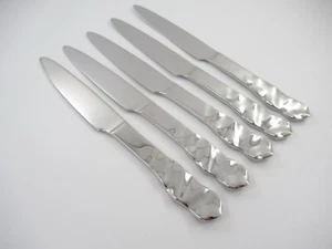 Pottery Barn SALAT Japan 5 Tafelmesser glänzend Edelstahl Besteck - Bild 1 von 5