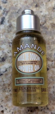 Aceite de ducha de almendras L'Occitane Amande limpiador y suavizante 2,5 fl oz Foto 1 de 4