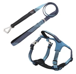 Pet Life Geo-Prene Shock Absorbing Padded Reflective Dog Leash & Harness Size M - Picture 1 of 10
