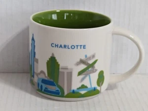 Starbucks Charlotte Coffee Cup You Are Here Collection Mug 14oz Collector Series - Imagen 1 de 7
