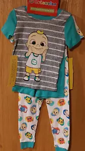 New Toddler Boy Cocomelon 4 pc PJ set in 5T Teal -5027 - Picture 1 of 5