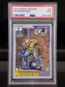 Tarjeta coleccionable Impel Marvel Universe Series 2 Absorbing Man #74 1991 | PSA 9 como nueva - Imagen 1 de 7