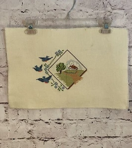 Ungerahmte Vintage Bluebird Nadelspitze - Bild 1 von 4