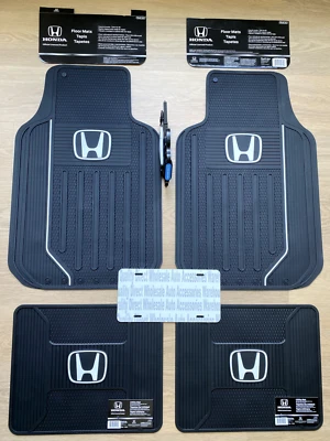 ⭐️⭐️⭐️⭐️⭐️ HONDA Front and Rear Floor Mats 4 Pieces New with Labels Best Gift - Image 1 of 4