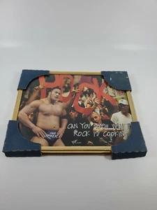90er WWF The Rock gerahmtes quadratisches Bild Bild Dwayne Johnson 8x10 Karnevalspreis - Bild 1 von 4