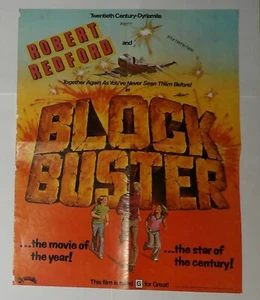 Vintage Dynamite Magazine Insert Faux Movie Poster Robert Redford Blockbuster - Picture 1 of 9