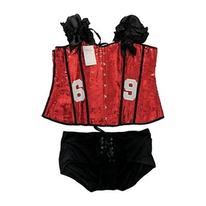 DAISY CORSETS football player 69 Sequin Sequins corset costume NEW Plus Size 6x - Picture 1 of 6