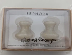 Nuevo Set de Mensajes Oculares de Jade Amarillo Genial SEPHORA Refrigeración 2 Piedras Regalo - Imagen 1 de 2
