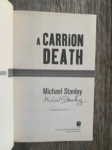SIGNED - A CARRION DEATH by Michael Stanley (2008, Hardcover) -1st ed. - Picture 1 of 9