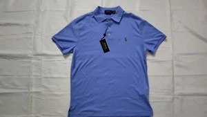 NUOVA POLO RALPH LAUREN UOMO PERSONALIZZATA SLIM FIT CLASSICA POLO BLU TAGLIA M - Foto 1 di 4
