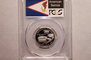 2009-S AMERICAN SAMOA TERRITORY QUARTER GRADED PCGS PR70DCAM - Picture 1 of 4
