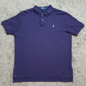 Vintage POLO by RALPH LAUREN Men's Polo T-Shirt Purple Size XL - Picture 1 of 7