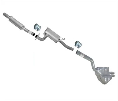 Middle Resonator & Rear Muffler 2005-2010 for Volkswagen Jetta 2.5L L5 - Image 1 of 4