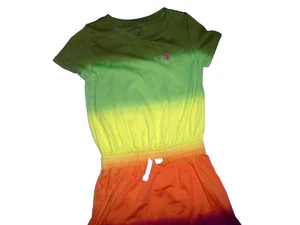 VESTIDO POLO RALPH LAUREN NIÑAS TALLA 6 TIE-DYE KINT COLORES MULLIT CUELLO REDONDO - Imagen 1 de 6