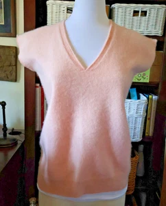 Banana Republic Todd & Duncan 100% Cashmere Sweater Vest Women's MED Pink - Picture 1 of 6