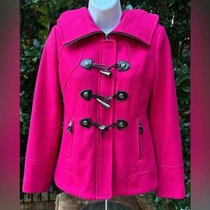 Abrigo Guess VINTAGE Para Mujer Lana Fucsia Guisante Talla PXS - Imagen 1 de 12
