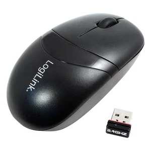 Logilink Mini Maus Funk USB Notebook 2.4 GHZ 1000DPI schwarz - Bild 1 von 6