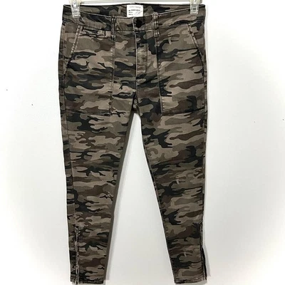 Pantalones cargo Sanctuary para mujer 8 estándar excedentes camuflados ajustados al tobillo elásticos 30x27 Foto 1 de 4