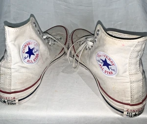 Converse Chuck Taylor All Star High Top White Sneakers Men’s Size 7 Women’s 9 - Picture 1 of 8
