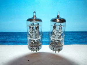 ECC82 TELEFUNKEN # MATCHED PAIR #  SMOOTH PLATES # NOS (5224) - Bild 1 von 6