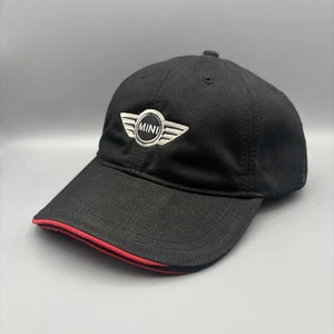 Mini Cooper Strapback Hat Black Red - Picture 1 of 8
