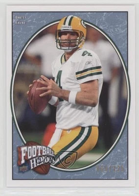 2008 Upper Deck Football Heroes Blue /125 Brett Favre #8 HOF - Image 1 of 2
