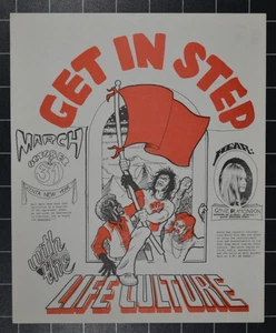 JOHN SINCLAIR - WHITE PANTHER PARTY - ZENTA NEW YEAR 1970 - ANTI-WAR MARCH - Picture 1 of 4