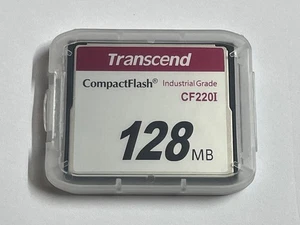 New Transcend TS128MCF220I 128MB Industrial Grade Compact Flash CF Card 220X - Picture 1 of 7