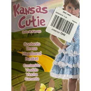 NEW Goodmark Kansas Cutie Dorothy Dress Halloween Costume 2T - Picture 1 of 4