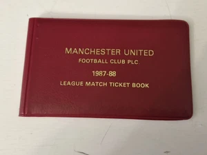 BIGLIETTO STUB - LIBRETTO BIGLIETTI STAGIONE MANCHESTER UNITED - 1987-1988 - Foto 1 di 1