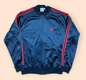 Vintage 1980s Adidas ATP Track Jacket Men’s XL Black Vtg 80s - Photo 1/4