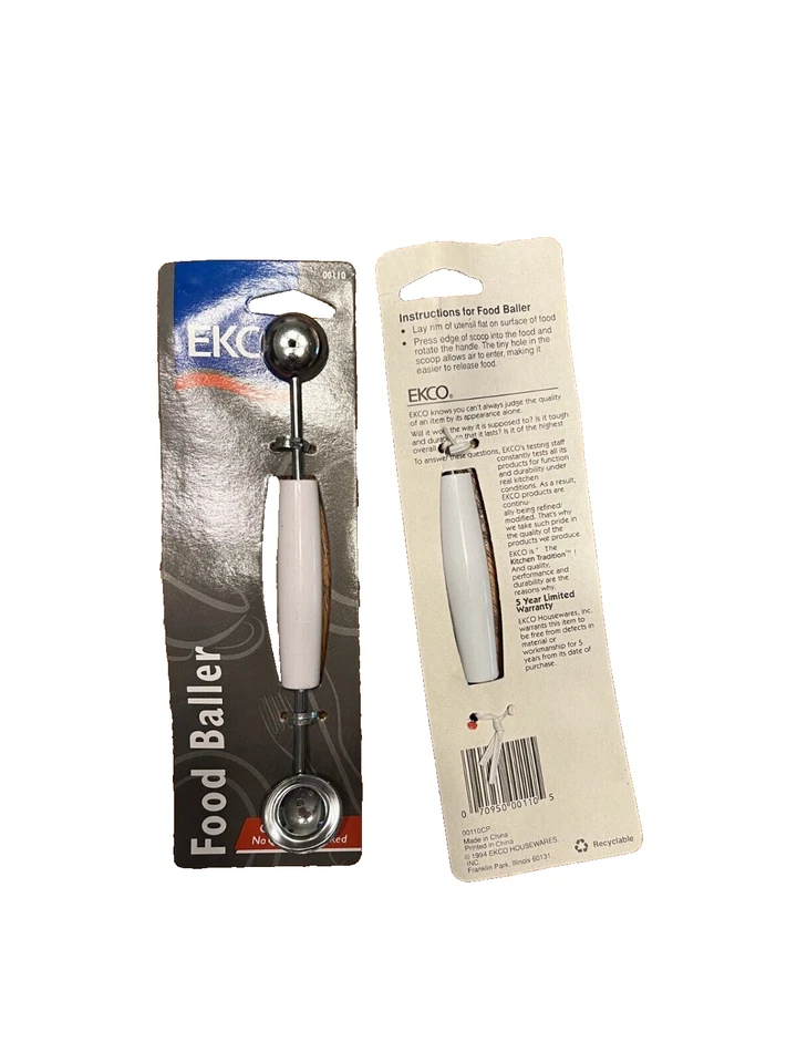 Masa para galletas de mantequilla de melón Ekco Food Baller 1999 #00110 nueva en paquete Foto 1 de 1