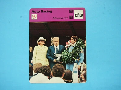 1977 1977/79 Sportscaster auto carreras foto Jody Scheckter Mónaco GP ¡Nílida!! Foto 1 de 2
