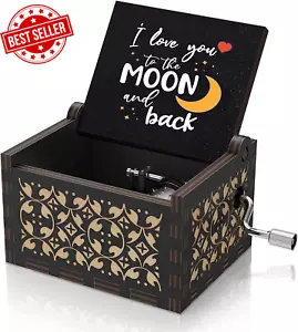 You Are My Sunshine Music Box, Vintage Hand Crank Gift for Wife, Husband, Love - Picture 1 of 20